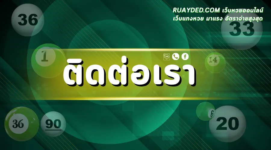 ติดต่อเรา ruayded.com เว็บหวยออนไลน์ เว็บแทงหวย มาแรง อัตราจ่ายสูงสุด